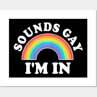 Gay Pride Men Women LGBT Sounds Gay Posters and Art